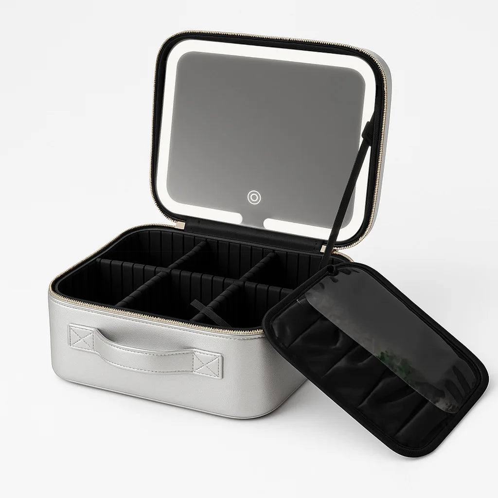 By Mozy LED Make-up Tas met Spiegel – Ruim & Draagbaar