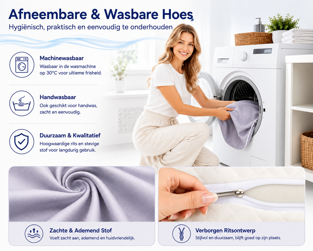 Mozy Ergonomisch Neksteun Kussen – Memory Foam & Verkoelend Comfort