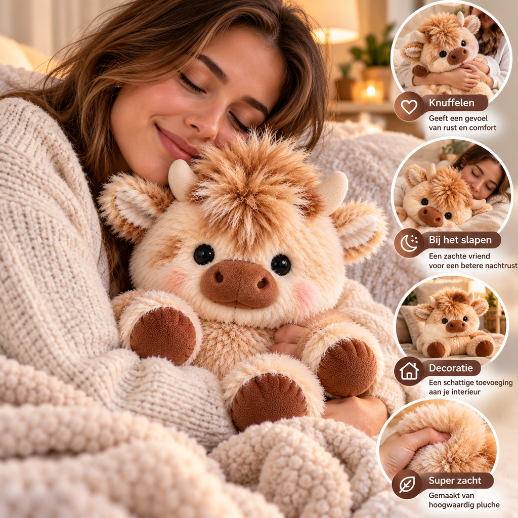 Mozy Cuddle – Bewegende pluche knuffel 30 cm
