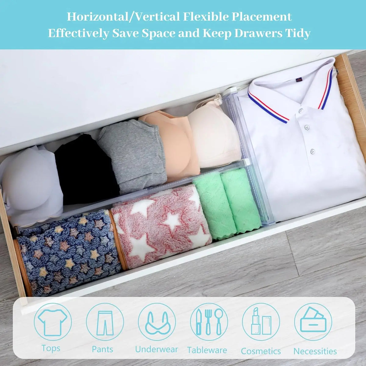 Mozy Verstelbare Ladeverdelers – 6 Stuks