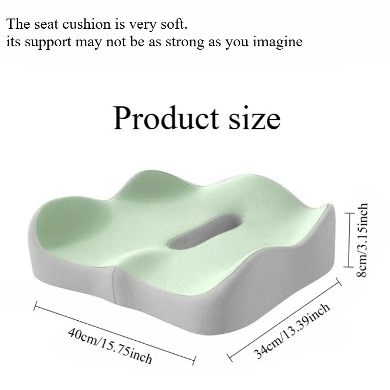 Ergonomisch Zitkussen met Geheugenschuim — 3D Ondersteuning voor Rug & Heup